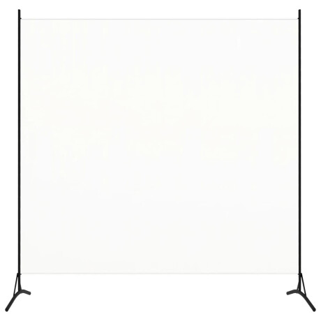 vidaXL Kamerscherm met 1 paneel 175x180 cm stof wit