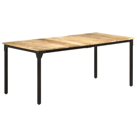 vidaXL Eettafel 180x90x76 cm ruw mangohout