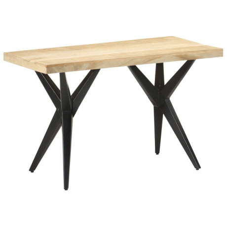 vidaXL Eettafel 120x60x76 cm massief mangohout