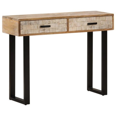 vidaXL Wandtafel 100x30x75 cm massief mangohout