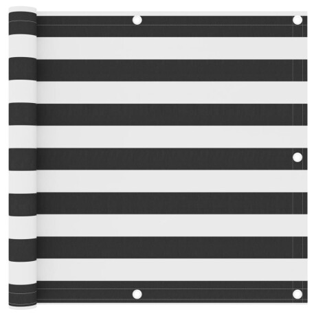 vidaXL Balkonscherm 90x500 cm oxford stof antraciet en wit