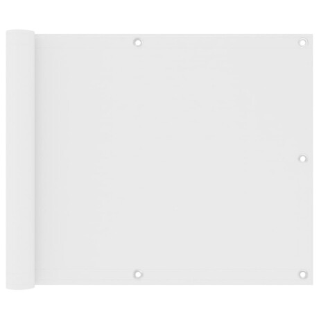 vidaXL Balkonscherm 75x600 cm oxford stof wit