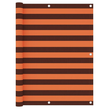 vidaXL Balkonscherm 125x500 cm oxford stof oranje en bruin