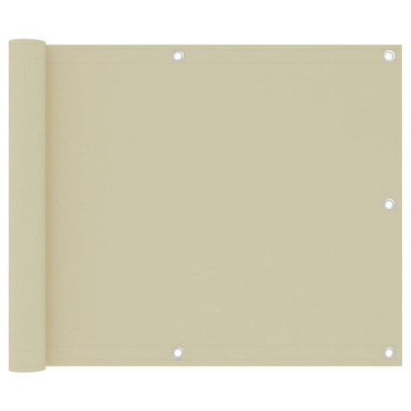vidaXL Balkonscherm 75x300 cm oxford stof crème