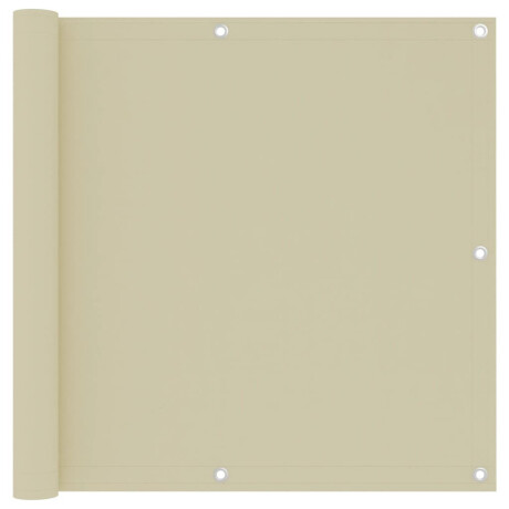vidaXL Balkonscherm 90x300 cm oxford stof crème