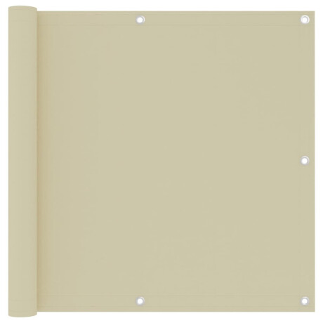 vidaXL Balkonscherm 90x500 cm oxford stof crème