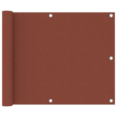 vidaXL Balkonscherm 75x300 cm oxford stof terracotta