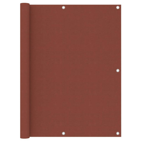 vidaXL Balkonscherm 120x600 cm oxford stof terracotta