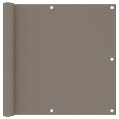 vidaXL Balkonscherm 90x400 cm oxford stof taupe