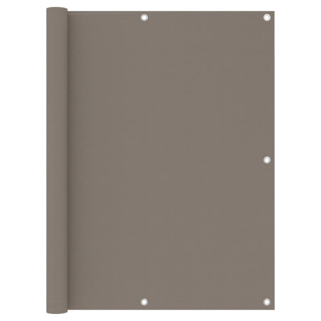 vidaXL Balkonscherm 120x300 cm oxford stof taupe