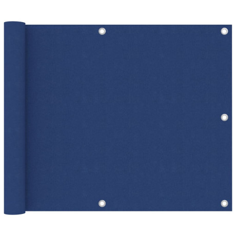 vidaXL Balkonscherm 75x300 cm oxford stof blauw