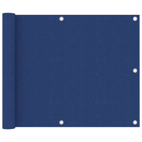 vidaXL Balkonscherm 75x400 cm oxford stof blauw