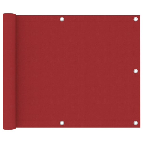 vidaXL Balkonscherm 75x500 cm oxford stof rood