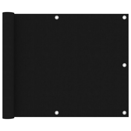 vidaXL Balkonscherm 75x400 cm oxford stof zwart