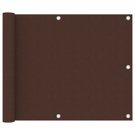 vidaXL Balkonscherm 75x400 cm oxford stof bruin