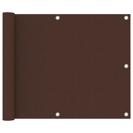 vidaXL Balkonscherm 75x600 cm oxford stof bruin