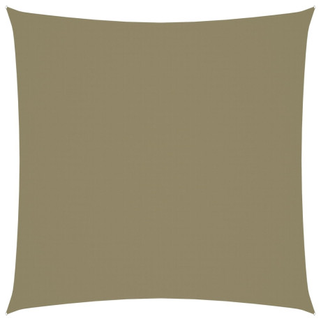 vidaXL Zonnescherm vierkant 5x5 m oxford stof beige