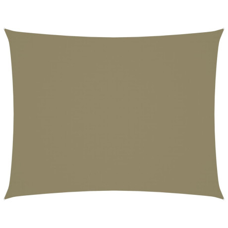 vidaXL Zonnescherm rechthoekig 3,5x4,5 m oxford stof beige