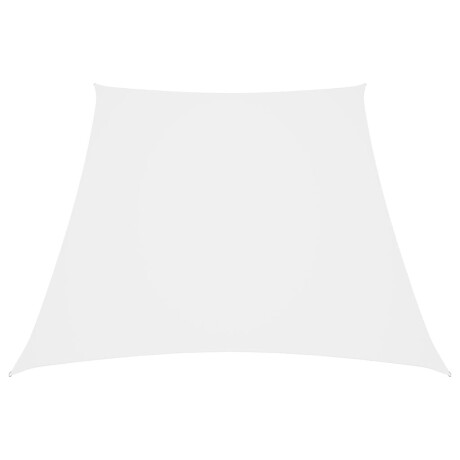 vidaXL Zonnescherm trapezium 3/4x3 m oxford stof wit