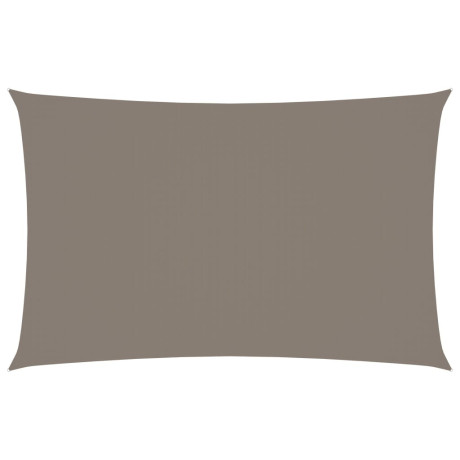 vidaXL Zonnescherm rechthoekig 2,5x5 m oxford stof taupe