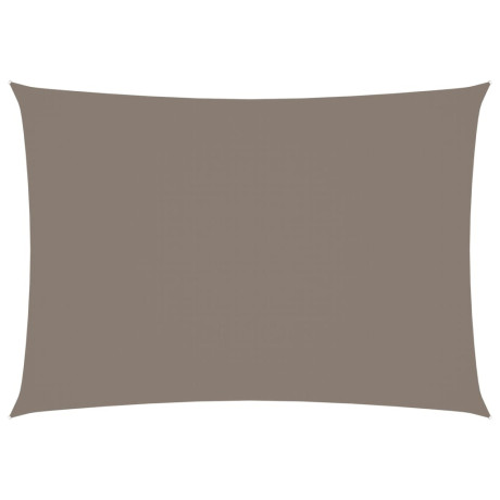 vidaXL Zonnescherm rechthoekig 3,5x5 m oxford stof taupe