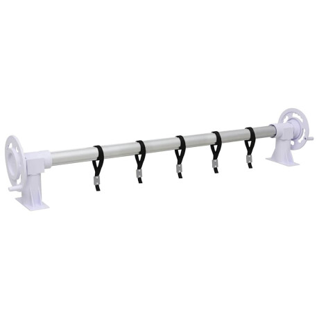 vidaXL Zwembadhoesroller met kunststof frame