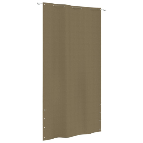 vidaXL Balkonscherm 140x240 cm oxford stof taupe