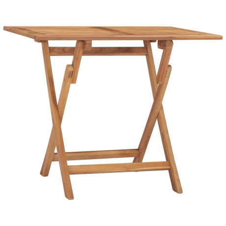 vidaXL Tuintafel inklapbaar 90x60x75 cm massief teakhout