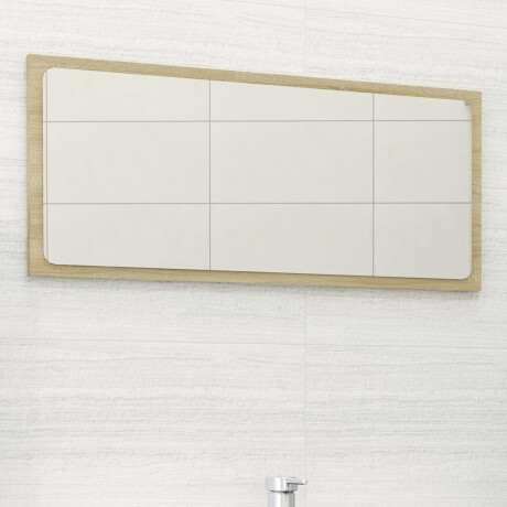 vidaXL Badkamerspiegel 80x1,5x37 cm spaanplaat sonoma eikenkleurig