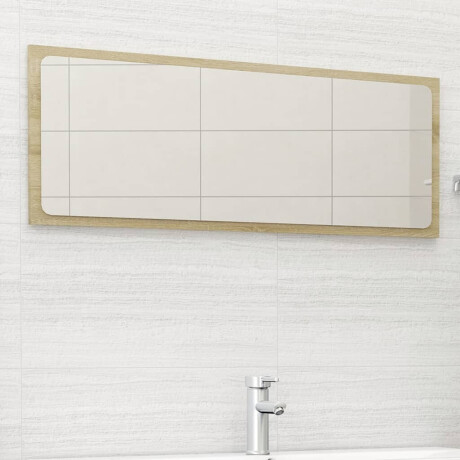 vidaXL Badkamerspiegel 100x1,5x37 cm spaanplaat sonoma eikenkleurig