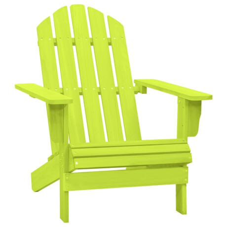 vidaXL Tuinstoel Adirondack massief vurenhout groen