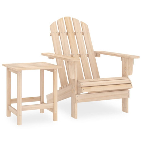 vidaXL Tuinstoel Adirondack met tafel massief vurenhout
