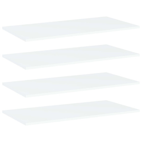 vidaXL Wandschappen 4 st 80x40x1,5 cm bewerkt hout wit