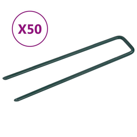 vidaXL Kunstgraspennen 50 st U-vormig ijzer