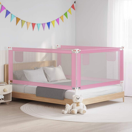 vidaXL Bedhekje peuter 190x25 cm stof roze