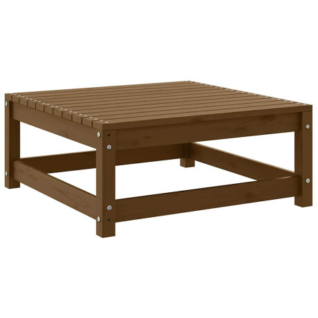 vidaXL Tuinvoetenbank 70x70x30 cm massief grenenhout honingbruin