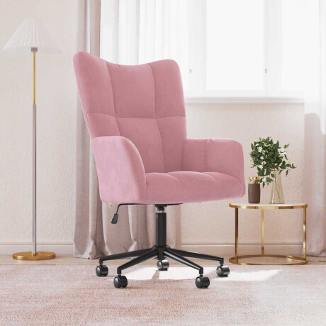 vidaXL Relaxstoel fluweel roze