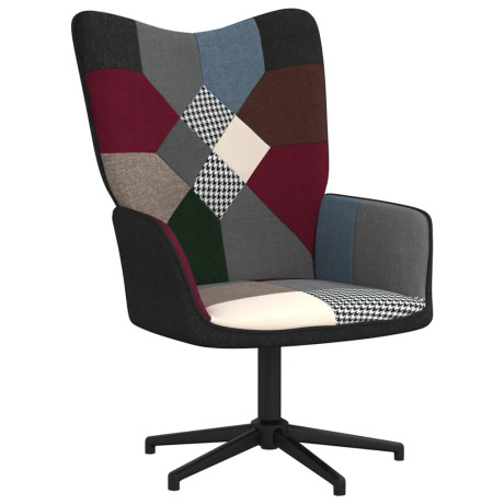 vidaXL Relaxstoel patchwork stof