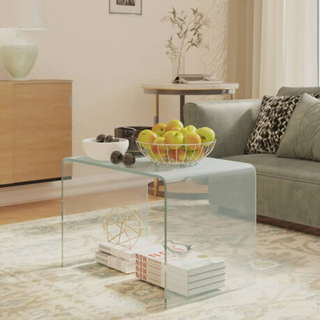 vidaXL Bijzettafel 40x40x60 cm gehard glas