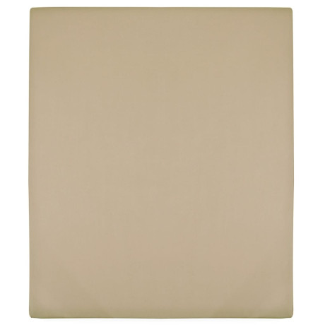 vidaXL Hoeslakens jersey 2 st 140x200 cm katoen taupe