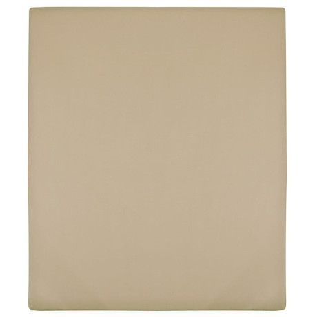 vidaXL Hoeslakens jersey 2 st 160x200 cm katoen taupe