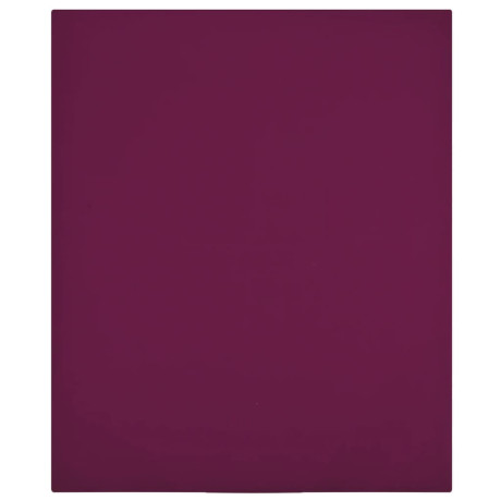 vidaXL Hoeslaken jersey 180x200 cm katoen bordeauxrood