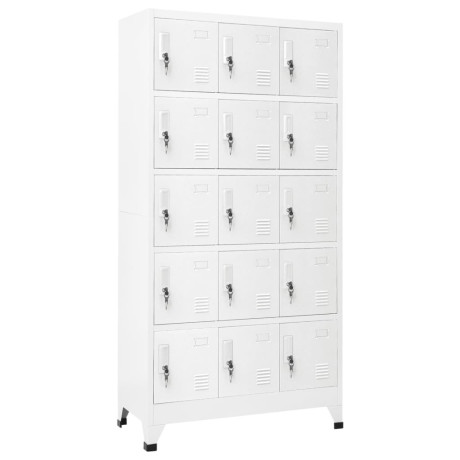 vidaXL Lockerkast 90x40x180 cm staal lichtgrijs