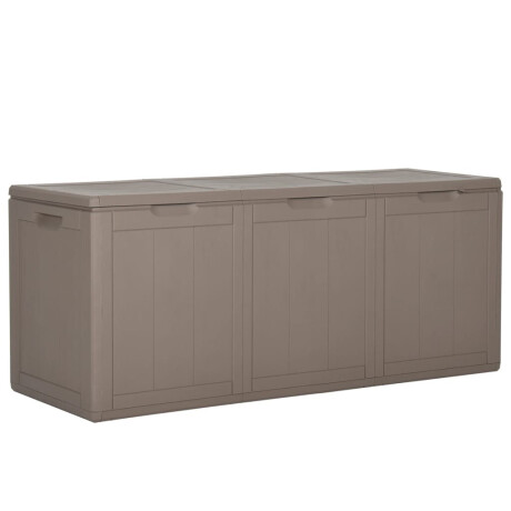vidaXL Tuinbox 270 L PP houtlook bruin