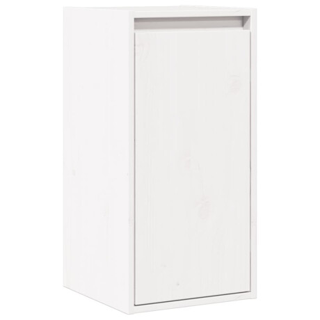 vidaXL Wandkast 30x30x100 cm massief grenenhout wit