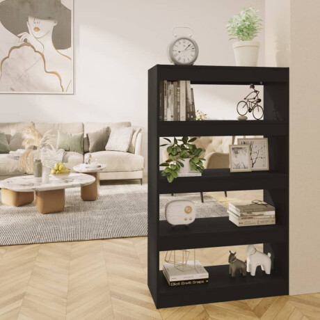 vidaXL Boekenkast/kamerscherm 80x30x135 cm bewerkt hout zwart