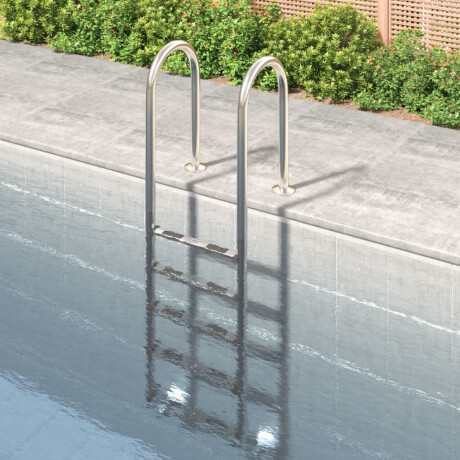 vidaXL Zwembadladder 54x38x211 cm 304 roestvrij staal