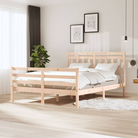 vidaXL Bedframe massief hout 150x200 cm