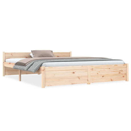 vidaXL Bedframe massief hout 160x200 cm