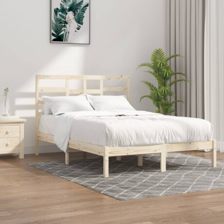 vidaXL Bedframe zonder matras massief hout 140x200 cm
